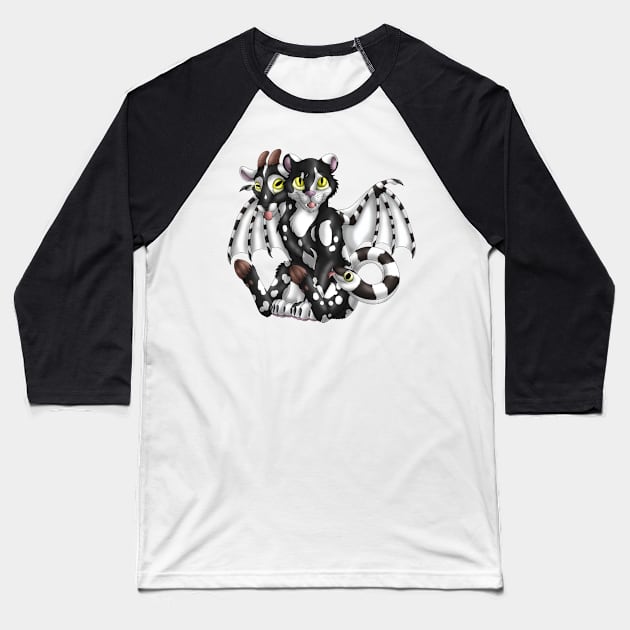 Chimera Cubs: White Bicolor Baseball T-Shirt by spyroid101